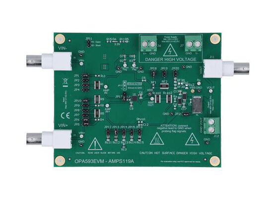 OPA593EVM Solusi Tertanam OPA593 85V 250mA Modul Evaluasi Amplifier Operasional