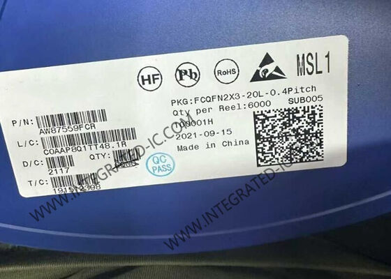 AW87559FCR Integrated Circuit Chip 9V Adaptive Boost TLTR-AGC Smart K Audio Amplifier FCQFN20