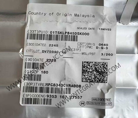 Mikrokontroler MPC8343CVRADDB MCU 1 Inti 32-Bit 266MHz IC Mikroprosesor dalam Paket 620-HBGA