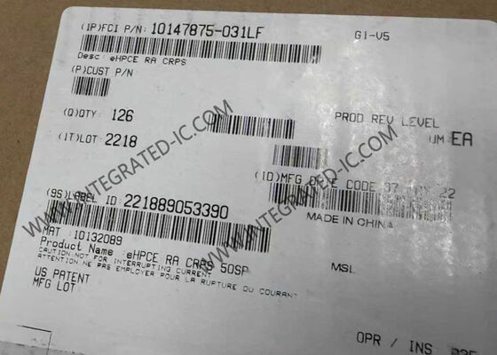 10147875-031LF eHPCE Konektor Tepi Kartu Daya Tinggi yang Ditingkatkan dengan Peringkat Tegangan 12V dan Pelapisan Emas