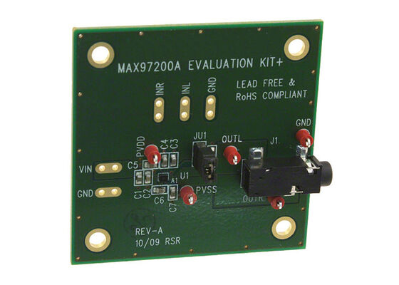 MAX97200AEVKIT Embedded Solutions 2-Channel Output Class G Audio Amplifier Evaluation Board