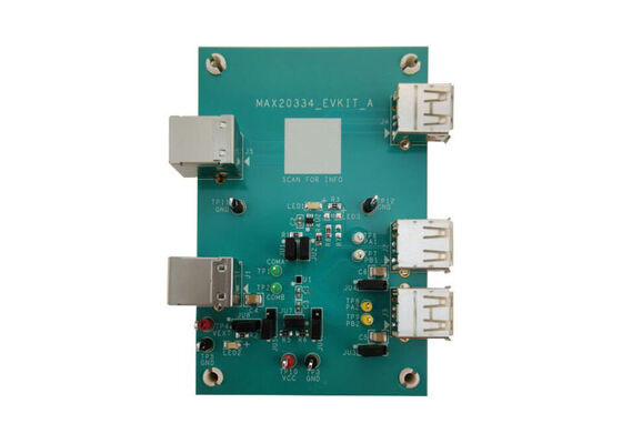 MAX20334EVKIT Solusi Tersemat MAX20334 Papan Evaluasi Sakelar Analog SPDT Ganda