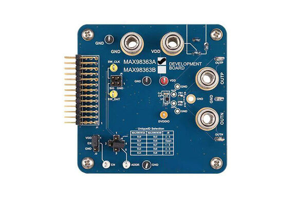 MAX98363CDEV Embedded Solutions 2.5V hingga 5.5V 1-Channel Class D Audio Amplifier Evaluation Board
