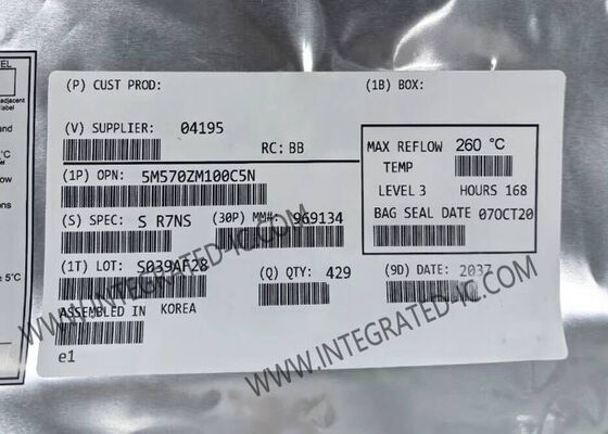 5M570ZM100C5N Field Programmable Gate Array dengan Kinerja MAX V 9ns, 570 Elemen Logika dalam Paket TFBGA100