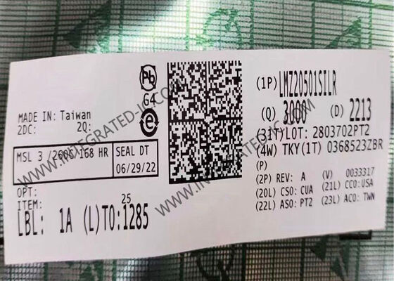 LMZ20501SILR Chip Sirkuit Terpadu Modul Nano Regulator dengan Arus Keluaran 1A Tegangan Masukan 2.7V hingga 5.5V dan Desain Kepadatan Tinggi