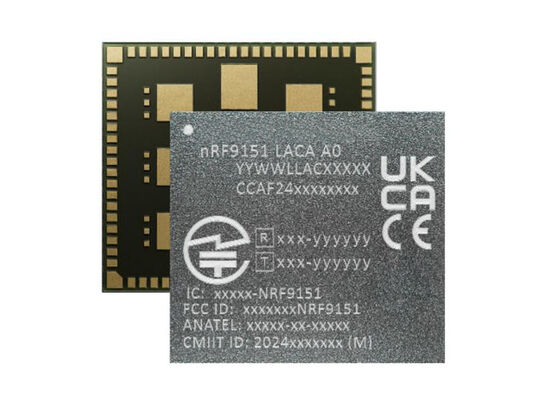 NRF9151-LACA-R7 Low Power Wireless Communication Module dengan LTE-M/NB-IoT/NTN Modem dan Arm Cortex-M33 untuk Cellular IoT