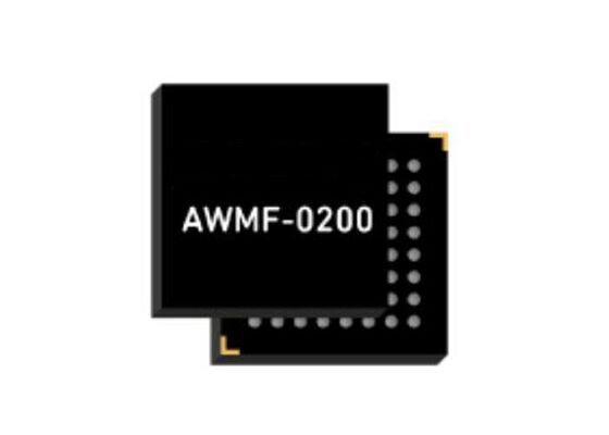 AWMF-0200 5G Modul Quad Core Dual Polarization Beamformer IC untuk Array Phased 26,5 GHz hingga 29,5 GHz