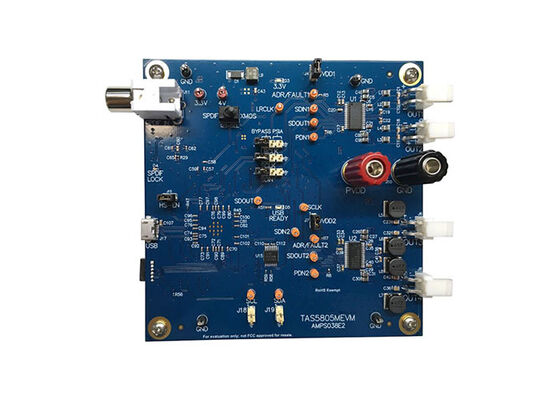 TAS5805MEVM Embedded Solutions 4.5V hingga 26V Kelas D Audio Amplifier Evaluation Board