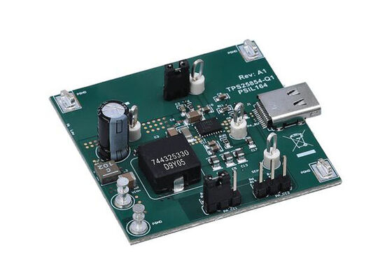 TPS25854Q1EVM-164 Solusi Embedded TPS25854-Q1 Modul Evaluasi Pengontrol Pelabuhan Pengisian USB Tipe-C