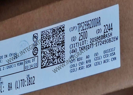 TPS259620DDAR Integrated Circuit Chip eFuse IC dengan 2A Current Limit Wide Input Voltage Range 2,7V hingga 19V dan Perlindungan Overvoltage