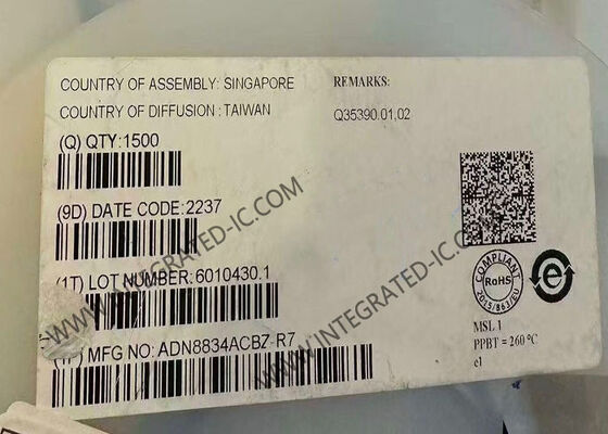 ADN8834ACBZ Integrated Circuit Chip 1.5A Output Current TEC Controller untuk Thermoelectric Cooler Control dengan Tegangan Pasokan 2,7V ~ 5,5V