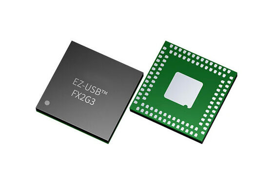 Chip Sirkuit Terpadu CYUSB2315-BF104AXI Pengontrol USB 2.0 480Mbps Dengan Dukungan I2C Dan UART