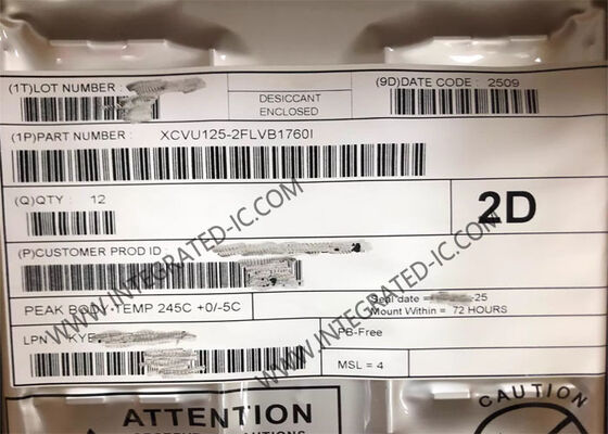 XCVU125-2FLVB1760I Virtex UltraScale FPGA IC 89520LAB 1760-FCBGA Bidang Gerbang yang Dapat Diprogram Array