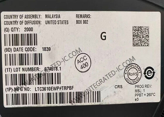 LTC3610EWP Integrated Circuit Chip 12A Output Current 4V sampai 24V Input Range Monolithic Synchronous Step-Down DC/DC Converter