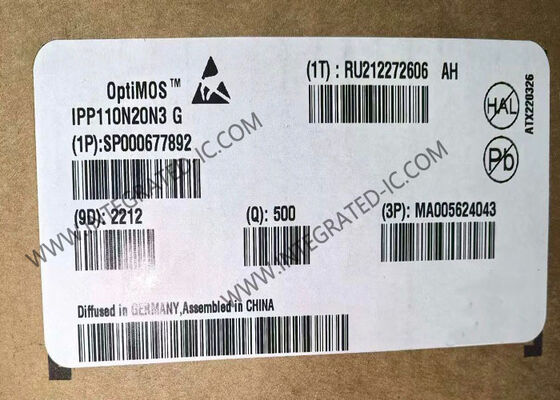 IPP110N20N3G Integrated Circuit Chip OptiMOSTM N-Channel MOSFET Transistor dengan 200 V 88 A dan 9,9 mOhms Resistance Drain-Source