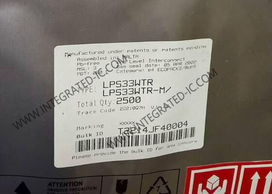 Sensor LPS33WTR IC 26kPa hingga 126kPa MEMS Sensor Tekanan CCLGA-10 Barometer Digital Absolute Output