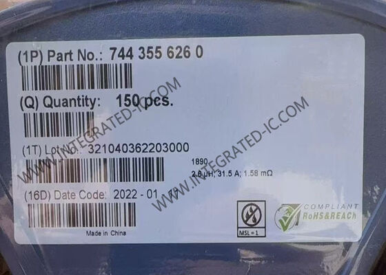 7443556260 Chip Sirkuit Terpadu 42MHz WE-HCI Induktor Daya Arus Tinggi
