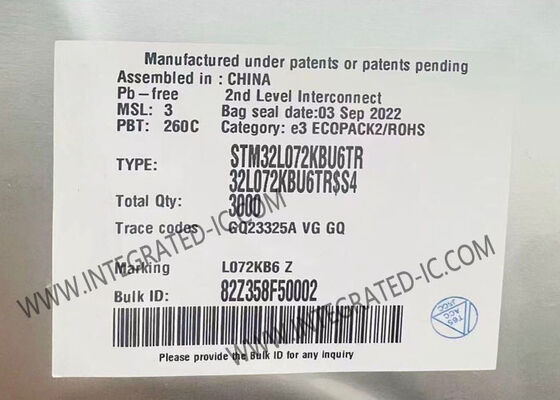 STM32L072KBU6TR Mikrokontroler MCU Single-Core 32MHz Ultra-low-power Arm Cortex-M0+ MCU