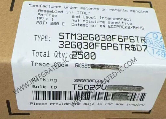 STM32G030F6P6TR Mikrokontroler MCU Single Core 32KB Flash Embedded MCU TSSOP20