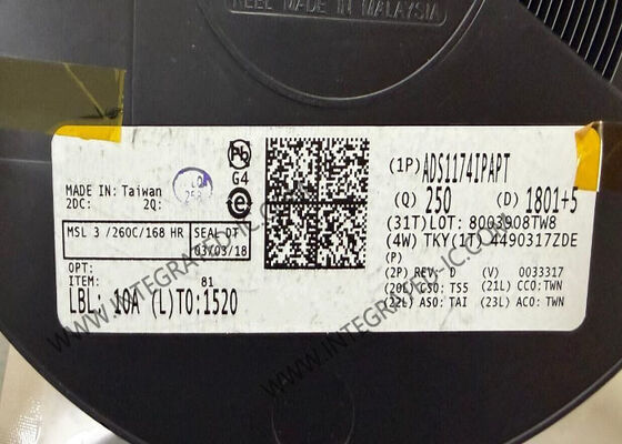 ADS1174IPAPT Sirkuit Terpadu Chip Konverter Analog ke Digital 16-Bit HTQFP-64