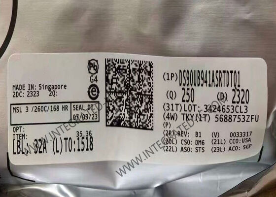 DS90UB941ASRTDTQ1 Integrated Circuit Chip 2K DSI Untuk FPD-Link III Serializer