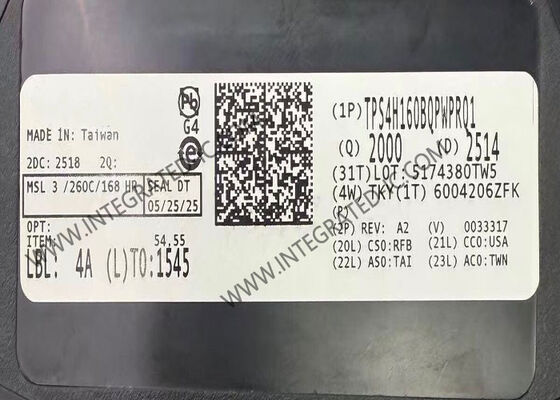 Chip Sirkuit Terpadu TPS4H160BQPWPRQ1 Sakelar Sisi Tinggi Cerdas Otomotif 4-Saluran 40V 160mΩ