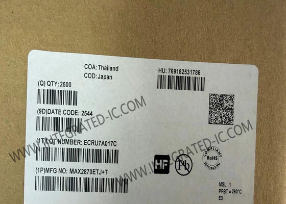 MAX2870ETJ Ultra-Wideband Phase-Locked Loop dengan Voltage Controlled Oscillator 23,5MHz sampai 6GHz Low Phase Noise Fractional-N dan Integer-N Mode
