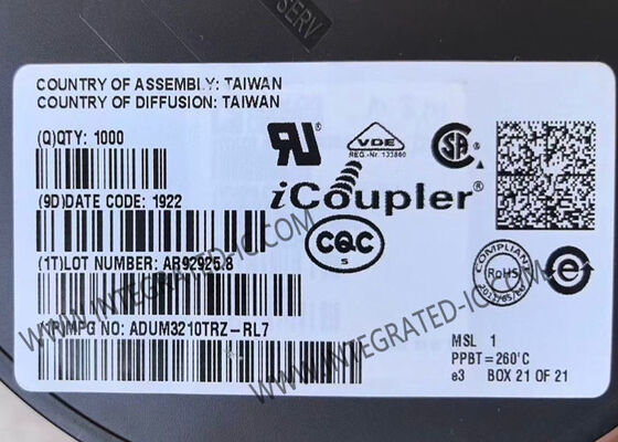 ADUM3210TRZ Dual-Channel Digital Isolator IC Chip dengan Isolasi 2500Vrms dan Keandalan ESD yang Ditingkatkan