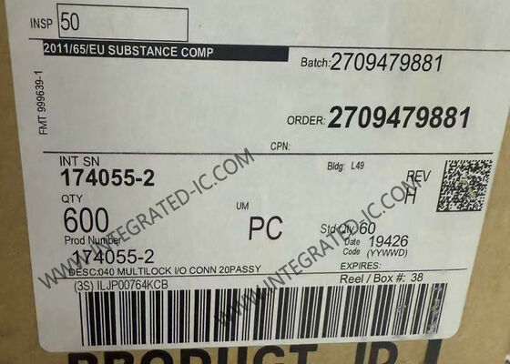174055-2 2.5mm Pitch 20 Position Wire-To-Board Automotive Connector dengan mekanisme penguncian ganda