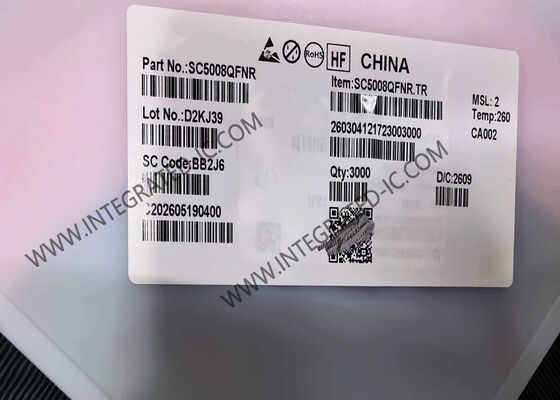 SC5008QFNR Integrated Circuit Chip 15W Power Stage IC dengan Demodulasi Tegangan/Arus untuk WPC QI 1.3 & 2.0 Transmitter Daya Wireless yang Cocok
