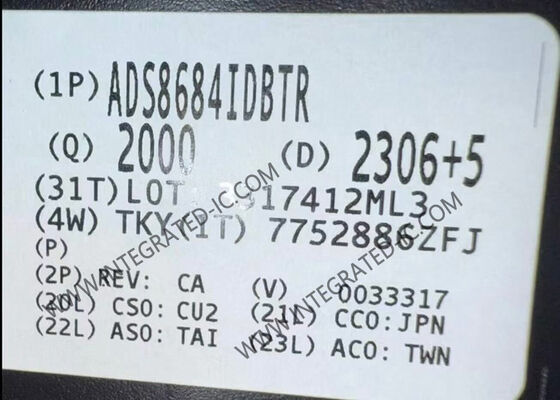 ADS8684IDBTR 16-Bit 500kSPS SAR Konverter Analog Ke Digital Chip Sirkuit Terpadu TSSOP-38