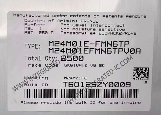 M24M01E-FMN6TP 1Mbit Non Volatile EEPROM Memory IC Chip dalam Paket SOIC8