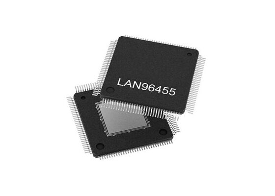 LAN96455FT-I/8MW Ethernet IC Lima Port Gigabit Ethernet Switch Terintegrasi 10/100/1000BASE-T PHYs