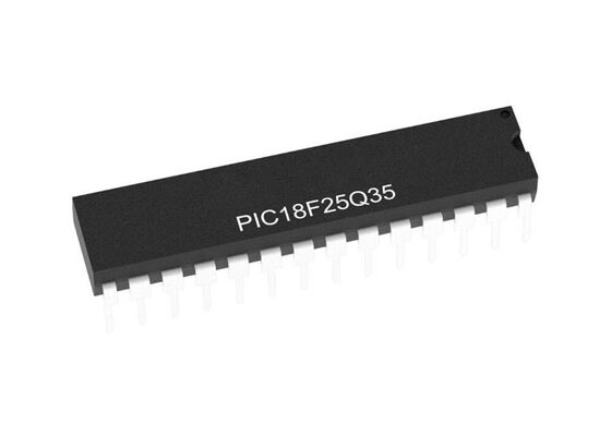 PIC18F25Q35-E/SP Mikrokontroler MCU Kecepatan Tinggi 8-Bit 64MHz 1.8V hingga 5.5V MCU Untuk Peralatan Pemantauan