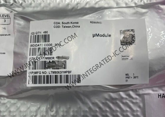 LTM8063IY 2A Modul PoL Non-Isolated FBGA28 Chip Sirkuit Terpadu