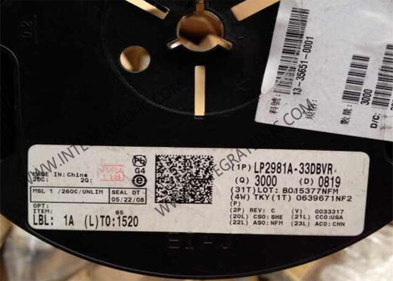 LP2981A-33DBVR Sirkuit Terpadu Chip Regulator Tegangan Dropout Rendah 100mA 16V dengan Akurasi Tinggi & Aktifkan