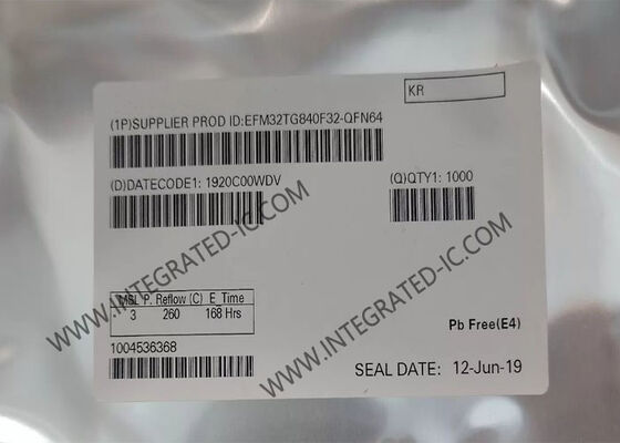 EFM32TG840F32-QFN64 Mikrokontroler MCU 32-Bit ARM Cortex-M3 dengan Ultra Low Power dan 32MHz Speed