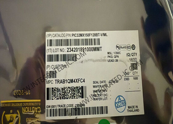 PIC32MX150F128BT-V/ML Microcontroller MCU 32-Bit 40MHz 128KB Flash QFN-28