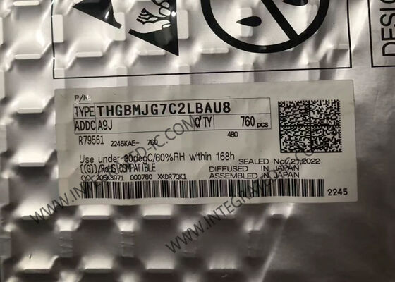 Sirkuit Terpadu Elektronik THGBMJG7C2LBAU8 128Gbit eMMC Flash Memory IC