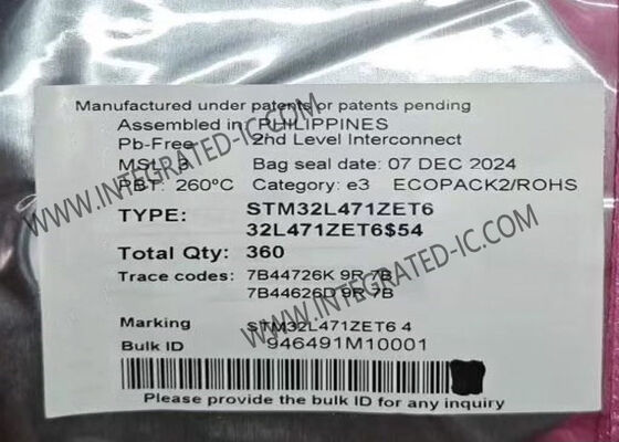 Mikrokontroler STM32L471ZET6 MCU 80MHz 32-Bit ARM Cortex-M4 Daya Ultra-rendah LQFP-144