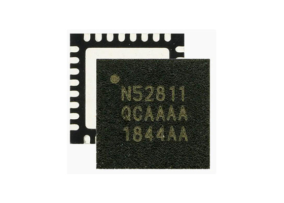 BT 5.3 NRF52811-QCAA-R IC SoC Energi Rendah Mendukung NRF52811 QFN32