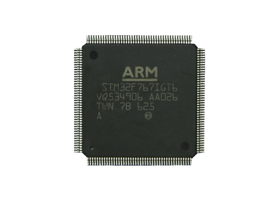 Chip Sirkuit Terpadu 216MHz STM32F767IGT6 32-Bit Mikrokontroler IC 176-LQFP