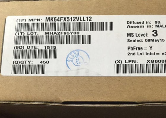 32BIT Chip Sirkuit Terpadu MK64FX512VLL12 120MHz ARM Mikrokontroler Cortex-M4