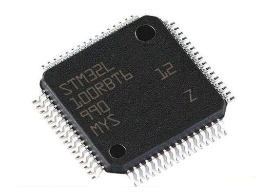 Chip Sirkuit Terpadu 32MHz STM32L100RBT6 Mikrokontroler Inti Tunggal IC 64LQFP