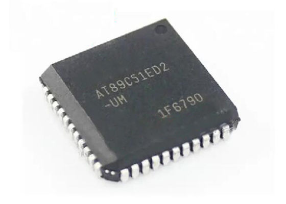 Chip Sirkuit Terpadu AT89C51ED2-SLSUM 8Bit Flash Mikrokontroler IC 60MHz PLCC44