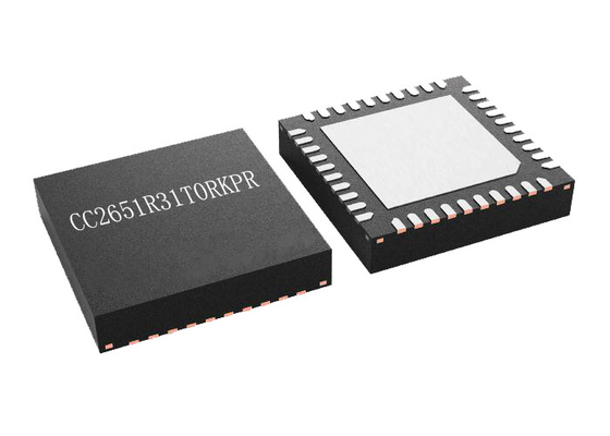 VQFN40 CC2651R31T0RKPR 32Bit Arm Cortex M4 Protokol Tunggal 2.4GHz MCU Nirkabel