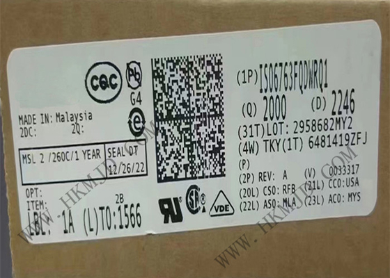 Chip Sirkuit Terpadu ISO6763FQDWRQ1 Isolator Digital Enam Saluran SOIC16