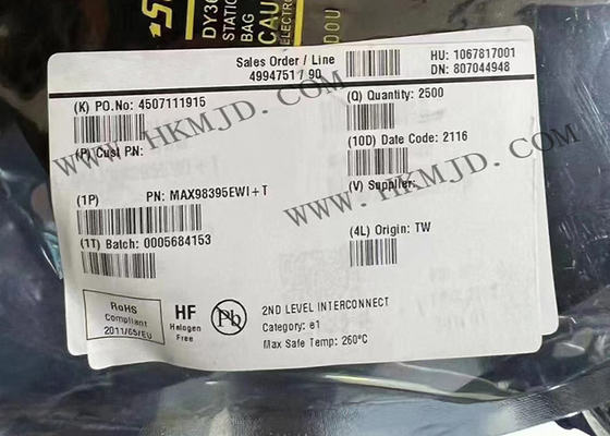 MAX98395EWI Digital Input Kelas DG Amplifier Dengan Daya Diam Ultra-Rendah