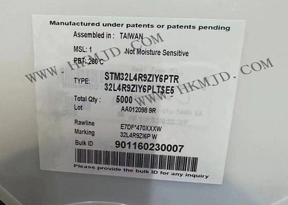 Chip Sirkuit Terpadu STM32L4R9ZIY6PTR Single-Core 120MHz 2MB IC Mikrokontroler