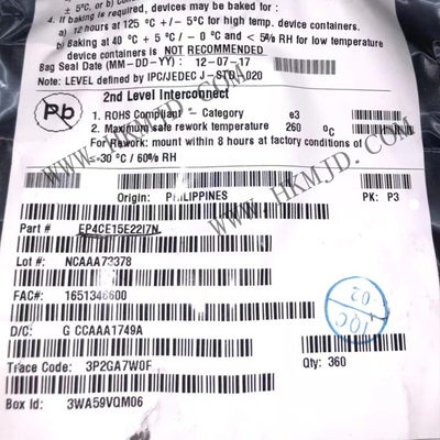 Chip Sirkuit Terpadu 144-EQFP EP4CE15E22I7N 200 MHz Field Programmable Gate Array